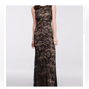 Night Way Collections Black Lace Maxi Dress